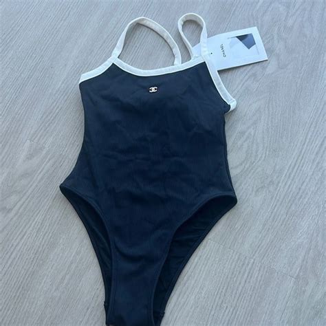 chanel baby blue swimsuit|chanel bathing suits 2022.